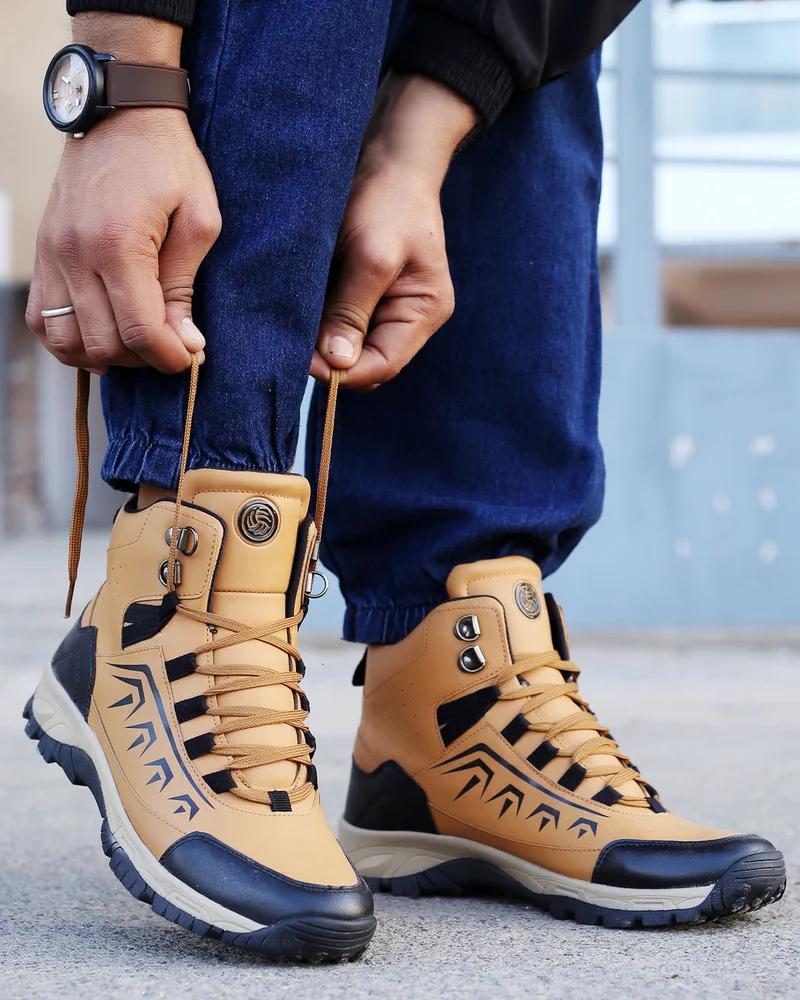 Bacca Bucci Brown Deodar Mountaineering and Hiking Boots for Men | Best Price UAE